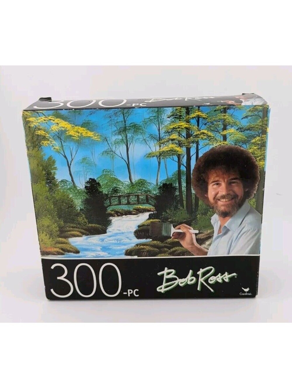 Bob Ross 300 Piece Puzzle Secluded Bridge Painting Jigsaw New Sealed 14x11"